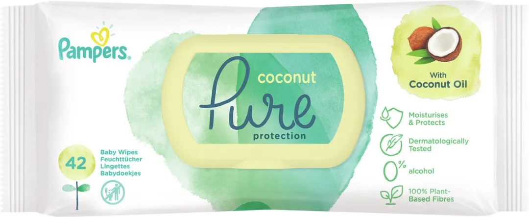 Pampers Pure Coconut Billendoekjes 1176 Stuks