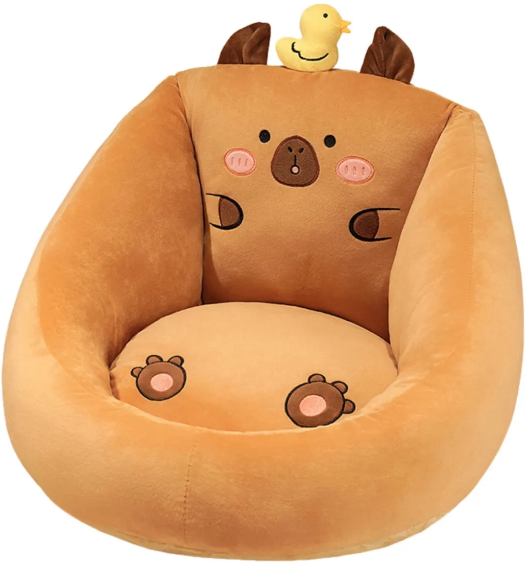 Lean Toys Kinderfauteuil Eend Pluche 50x45cm