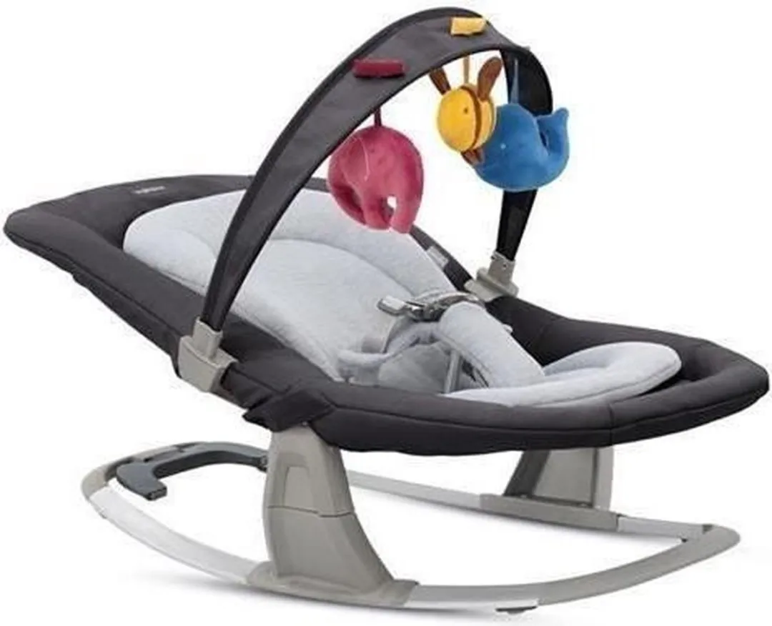 Inglesina Muzikale Wipstoel Lounge Pepper - Zwart/Grijs