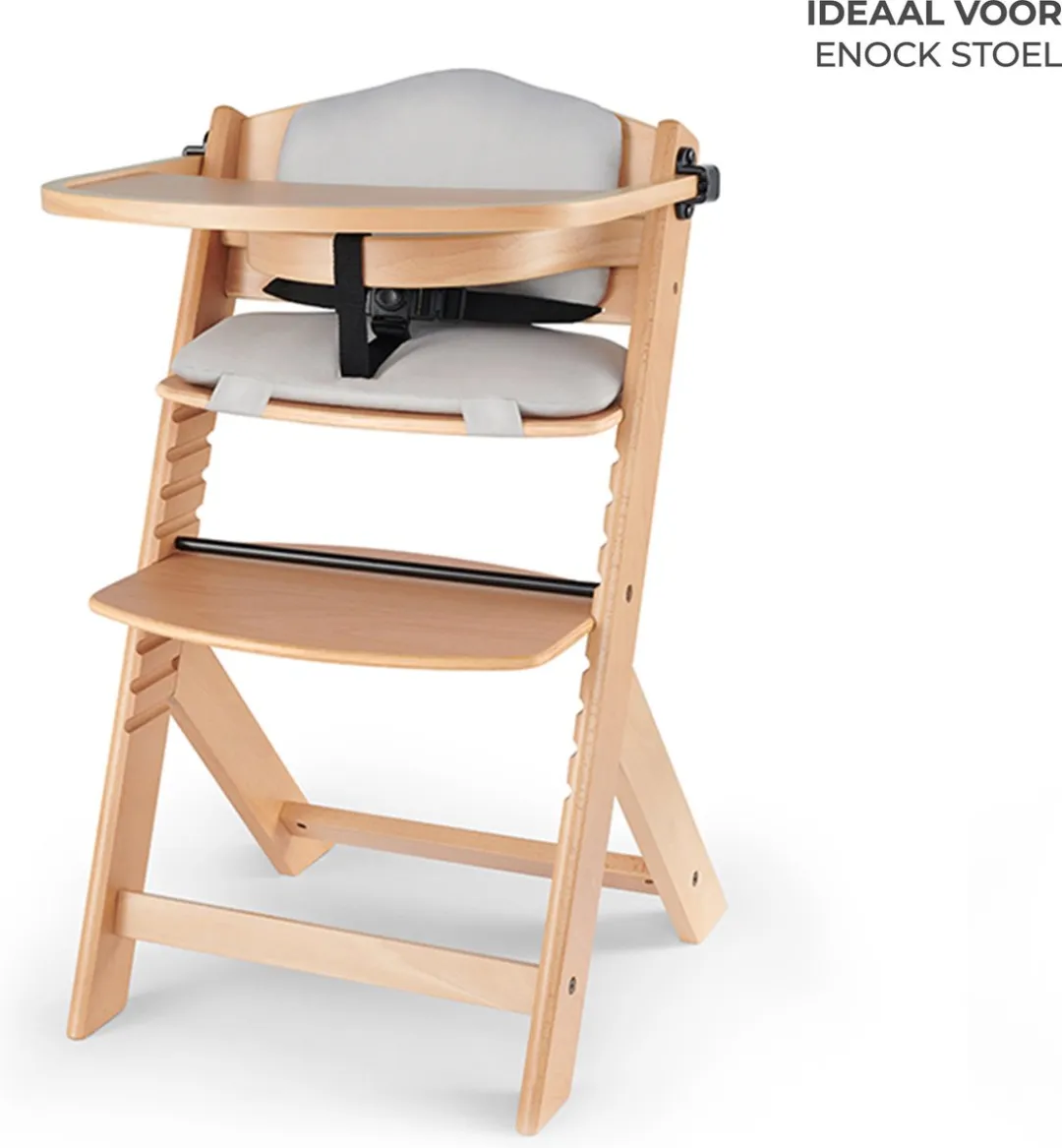 KinderKraft ENOCK Kussenset - Rugleuning & Zitting Grijs
