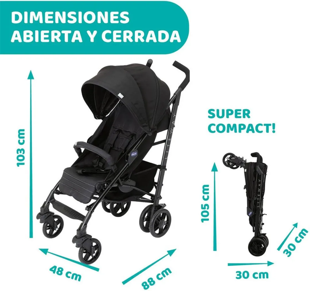 Chicco Liteway 4 Buggy - Zwart