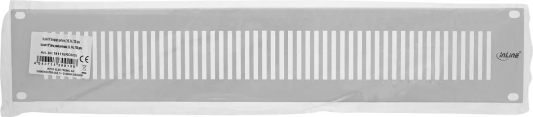 InLine 19111G Ventilatiepaneel 1U - Grijs