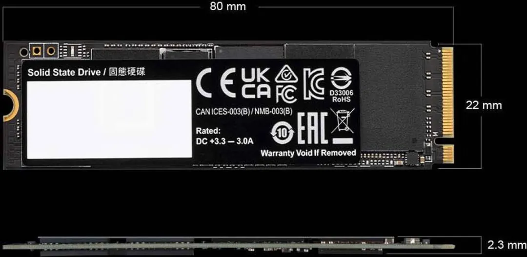 Gigabyte AORUS Gen4 7300 AG4732TB SSD - 2TB - Met heatsink - afbeelding 2 van 6