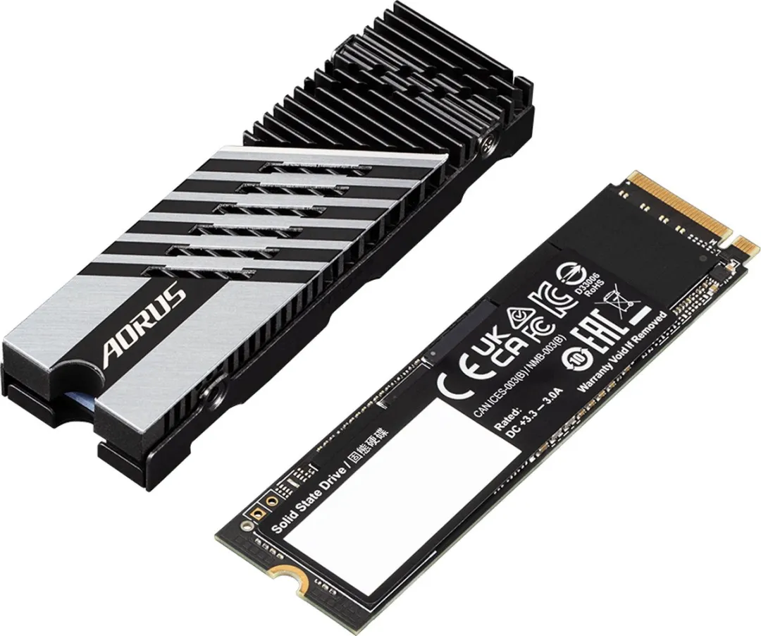 Gigabyte AORUS Gen4 7300 AG4732TB SSD - 2TB - Met heatsink - afbeelding 5 van 6