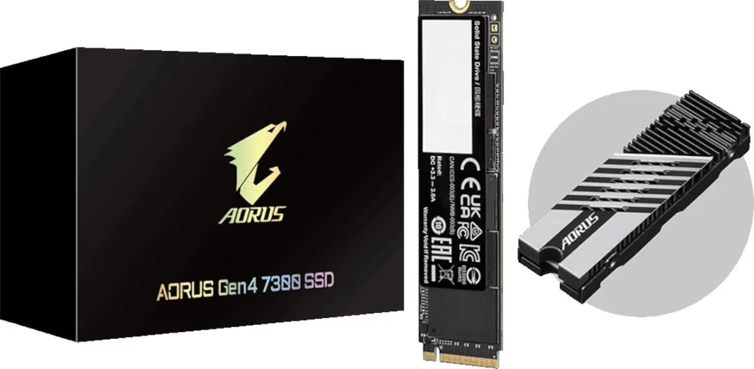 Gigabyte AORUS Gen4 7300 AG4732TB SSD - 2TB - Met heatsink - afbeelding 4 van 6