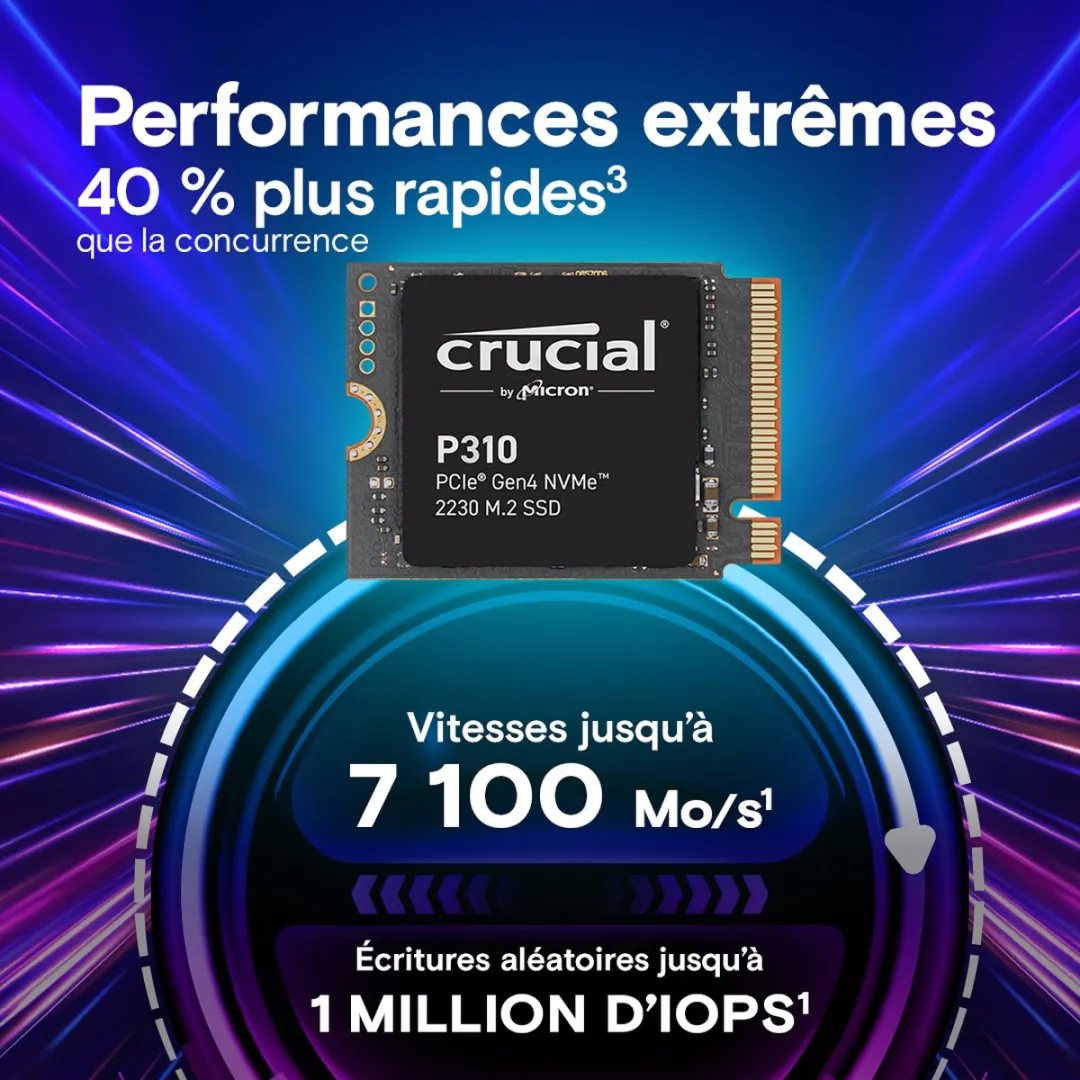 Crucial P310 CT1000P310SSD2 NVMe SSD 1TB - Gen4