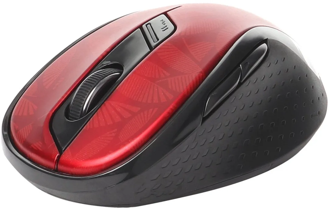 Rapoo M500 Draadloze Optische Muis - 7 Knoppen - Donker Rood
