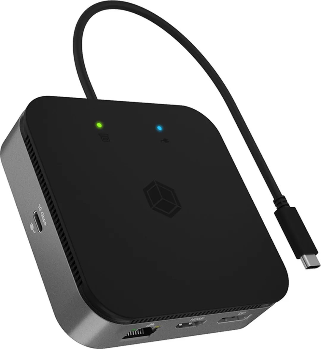Icy Box IB-DK408-C41 USB4 Dockingstation - Antraciet
