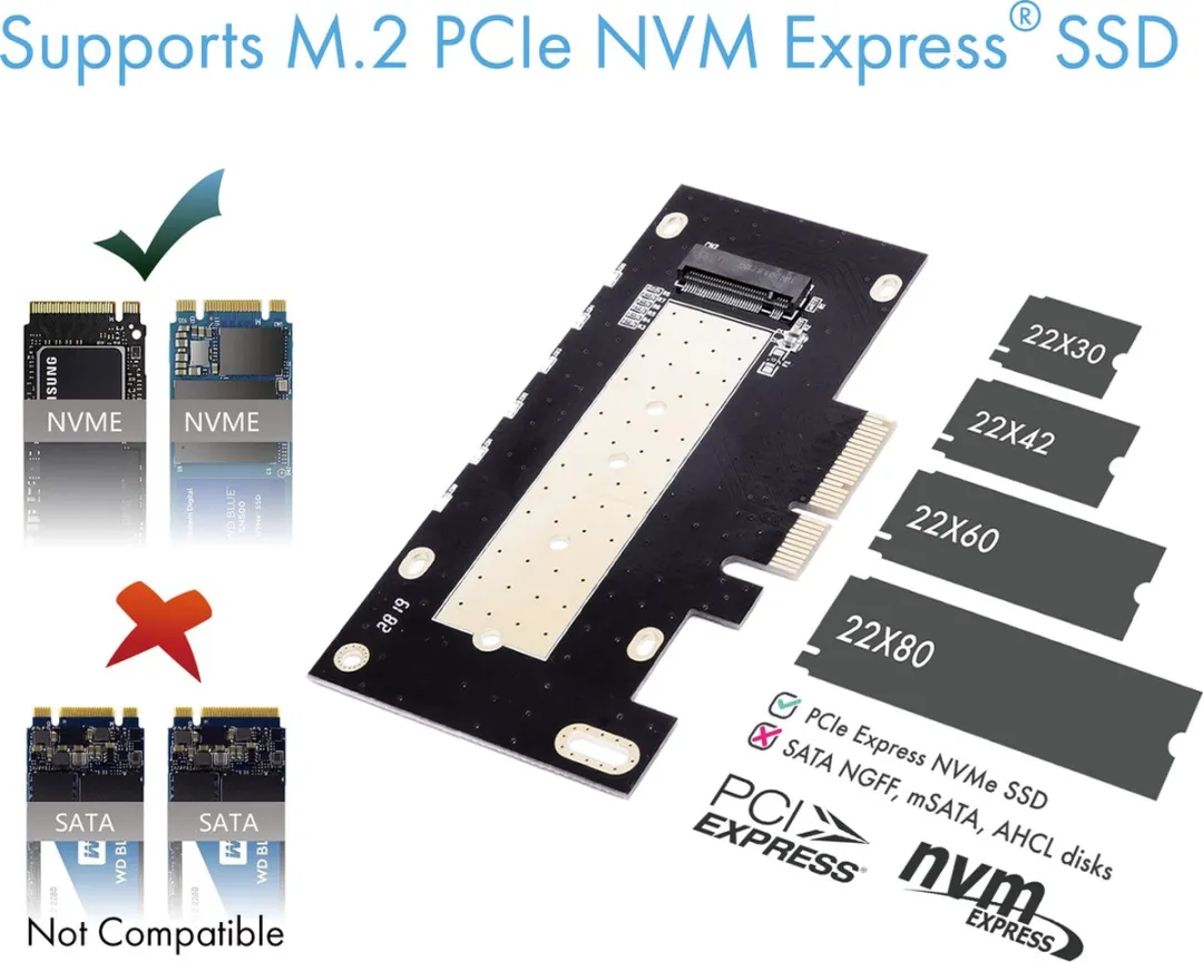 Icy Box IB-PCI214M2-HSL PCIe 4.0 x4 M.2 NVMe Adapter - met koellichaam - afbeelding 6 van 6