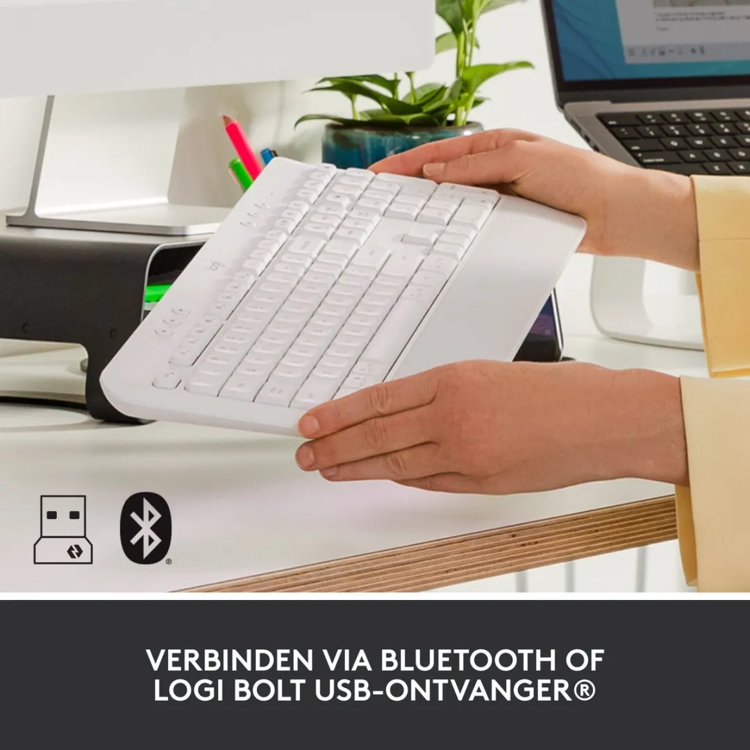 Logitech Signature K650 Draadloos Toetsenbord QWERTZ - Wit
