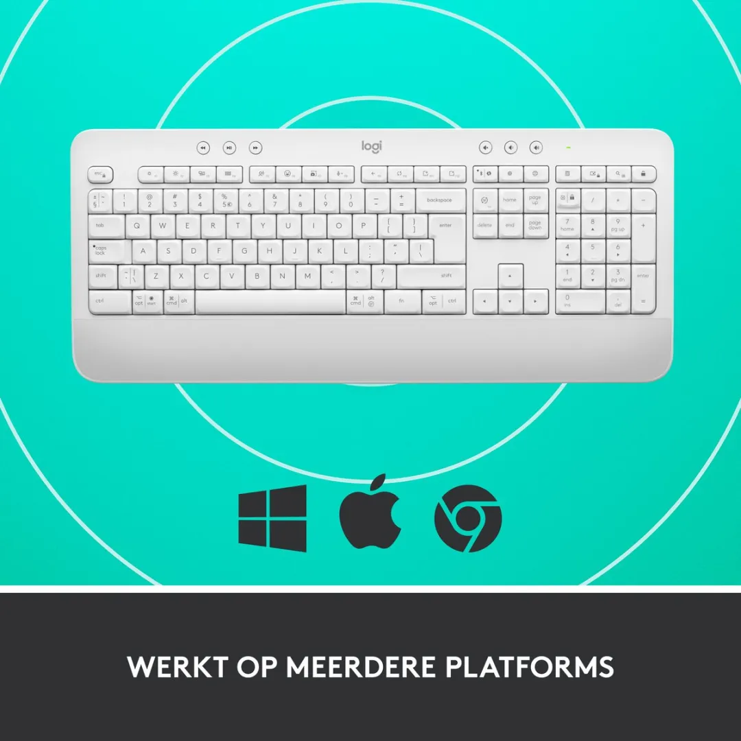 Logitech Signature K650 Draadloos Toetsenbord QWERTZ - Wit