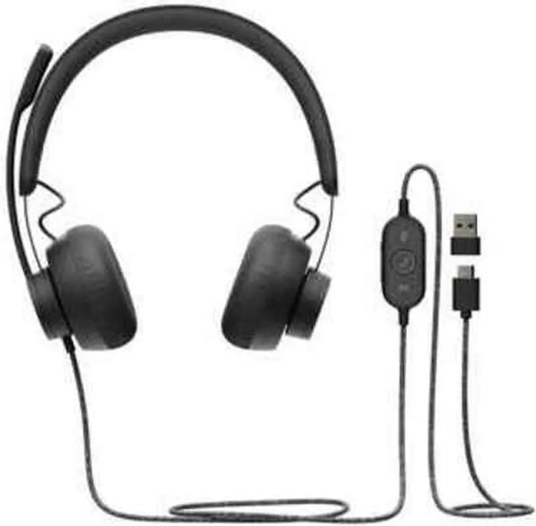 Logitech Zone Wired UC Headset 981-000875 - USB-A/USB-C - Zwart