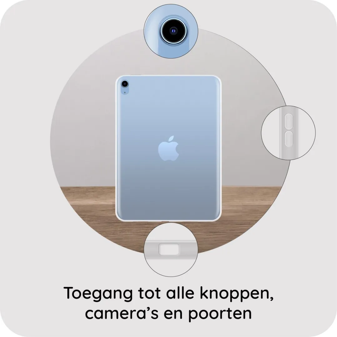 Just in Case Tablethoes iPad 11/10e Gen - Siliconen Transparant