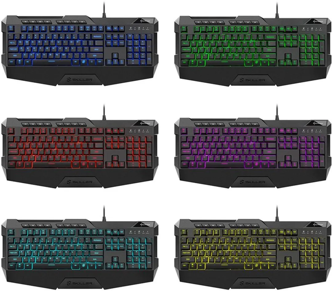Sharkoon SKILLER SGK4 Toetsenbord - QWERTZ Duits - Zwart - afbeelding 2 van 4