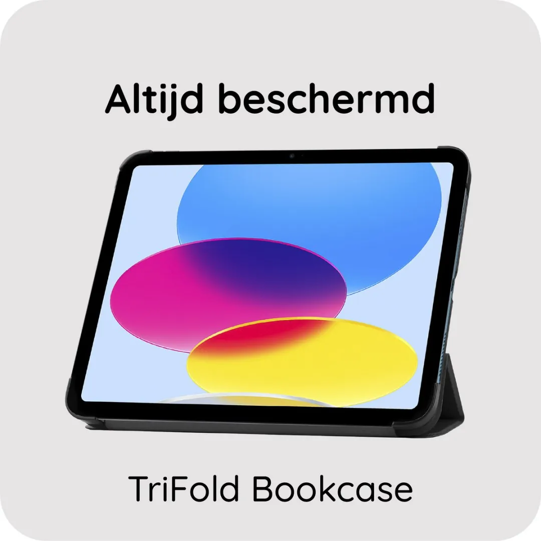 Just in Case Tablet Hoes 8097200 - iPad 10/11 10.9" - TriFold Bookcase - Zwart