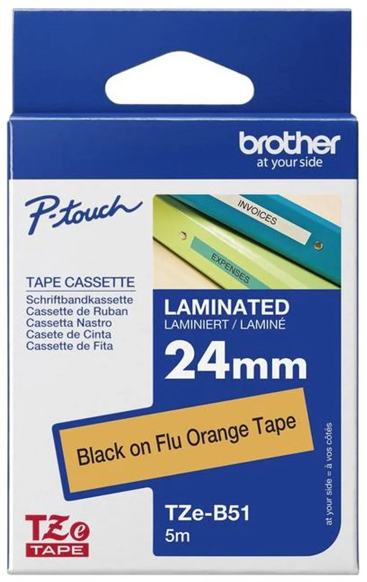 Brother TZEB51 Tape Laminaat - Kleurloos