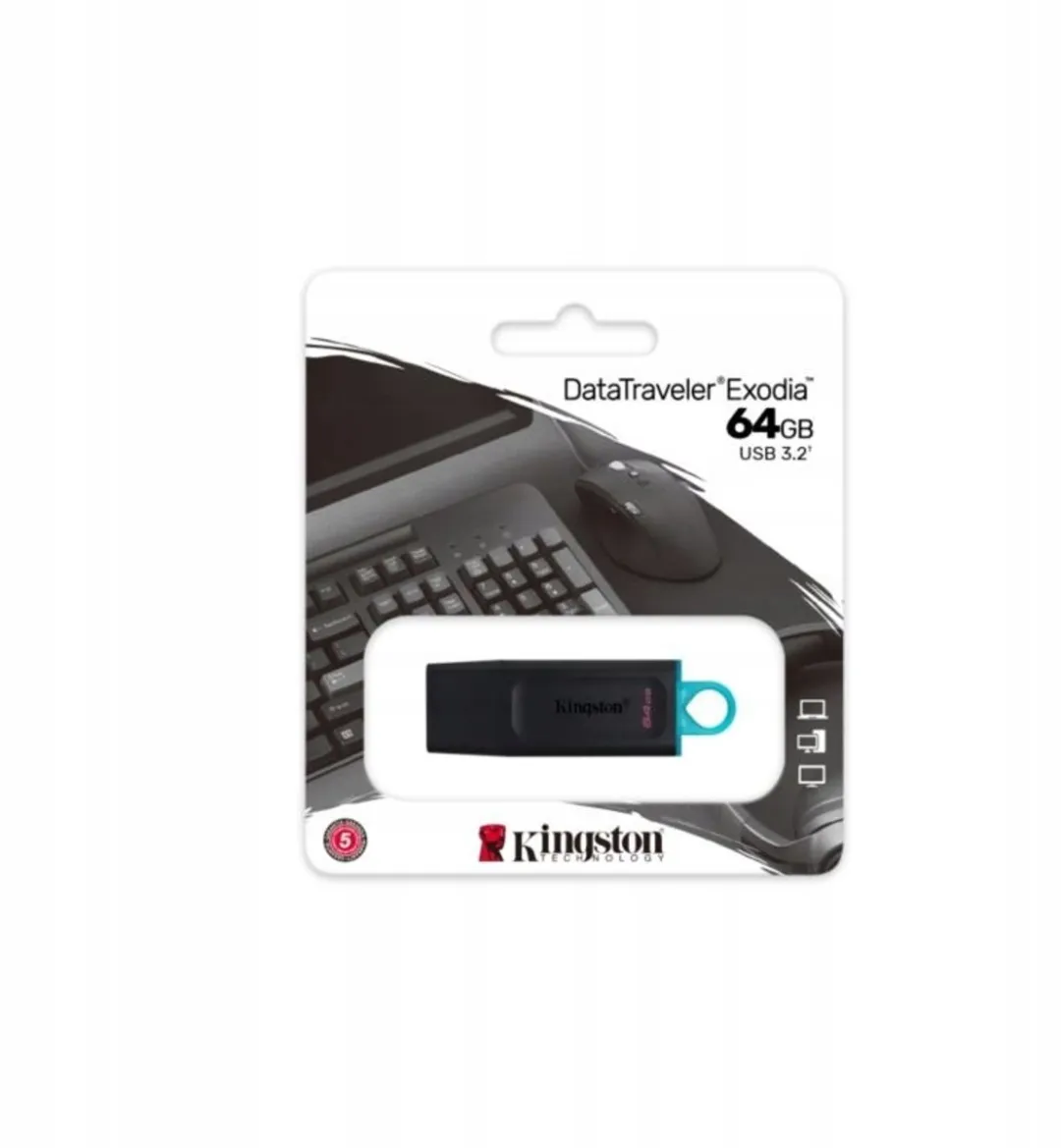 Kingston DT Traveler Exodia USB-stick 64GB - Zwart