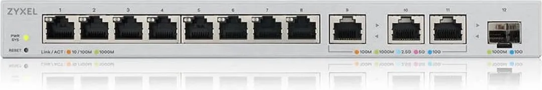 Zyxel XGS1250-12 Switch - 11 Poorten - 96 Gbps - Grijs - afbeelding 2 van 6