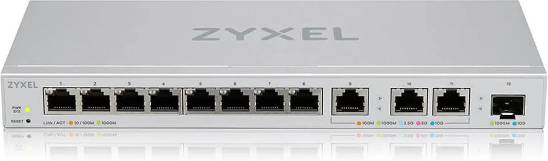 Zyxel XGS1250-12 Switch - 11 Poorten - 96 Gbps - Grijs - afbeelding 5 van 6