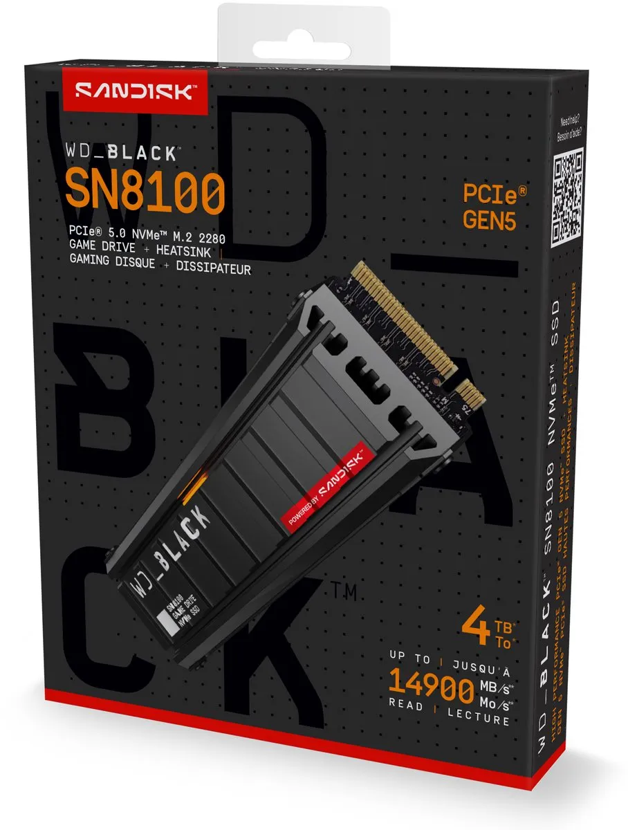 Western Digital Black SN8100 WDS400T1XHM-00CMT0 SSD - 4TB