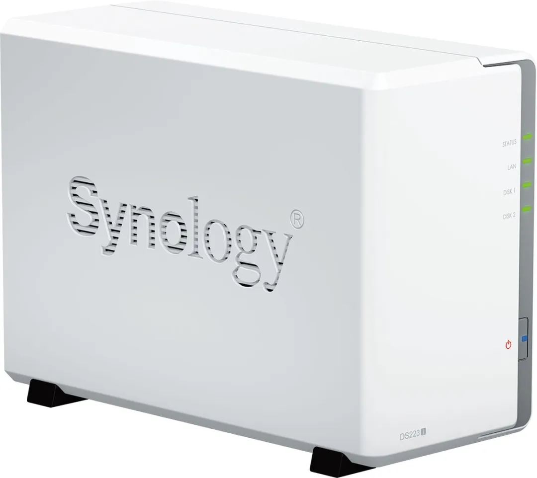 Synology DS223j NAS - 12TB (2x6TB) - Wit