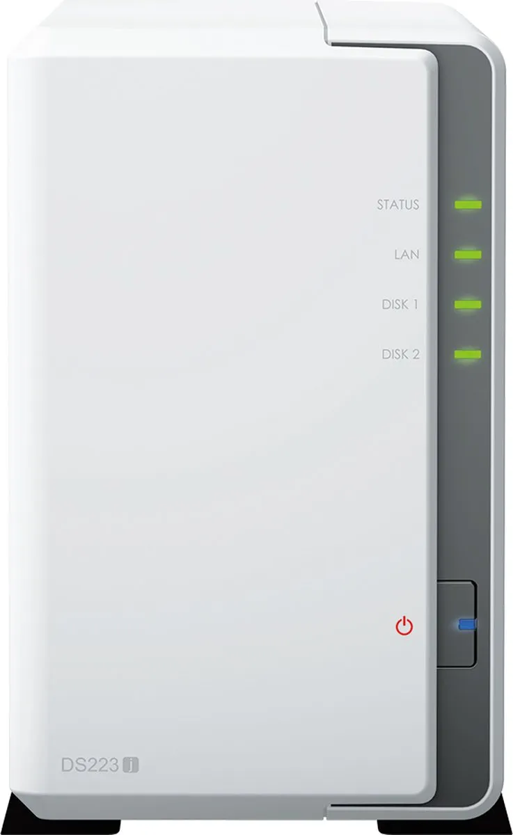 Synology DS223j NAS - 12TB (2x6TB) - Wit