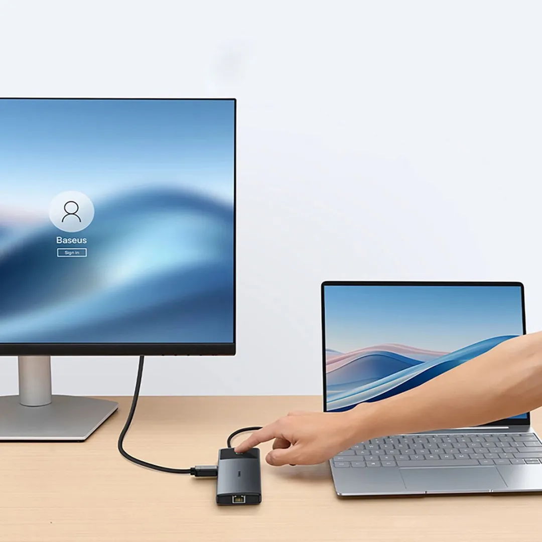 Baseus Hub USB-C Metal Gleam II 10-in-1 - Grijs