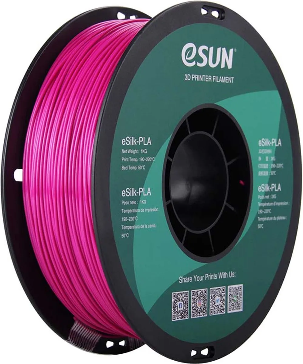 ESUN eSilk-PLA Filament 1.75mm - Violet zijdeglans