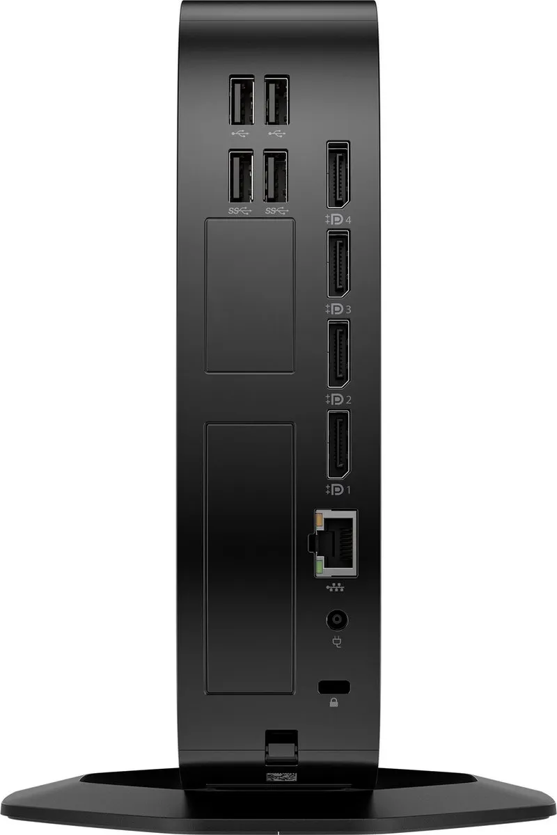 HP Elite t755 V2546 Mini PC - 6 Cores 256GB Zwart