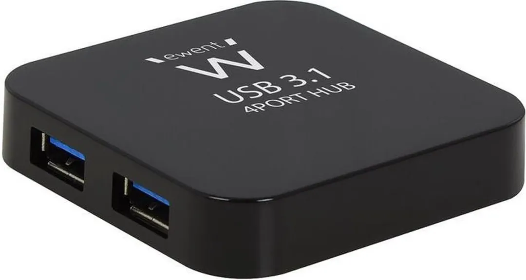 Ewent EW1134 USB Hub 4x USB 3.1 - Zwart - afbeelding 6 van 6