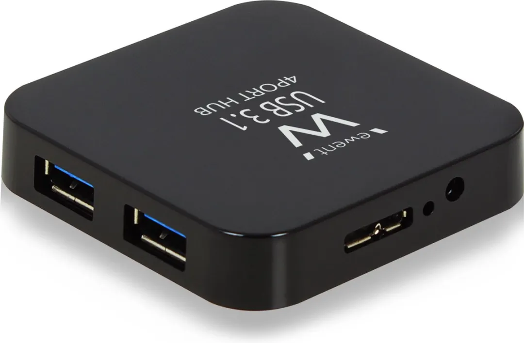 Ewent EW1134 USB Hub 4x USB 3.1 - Zwart - afbeelding 4 van 6