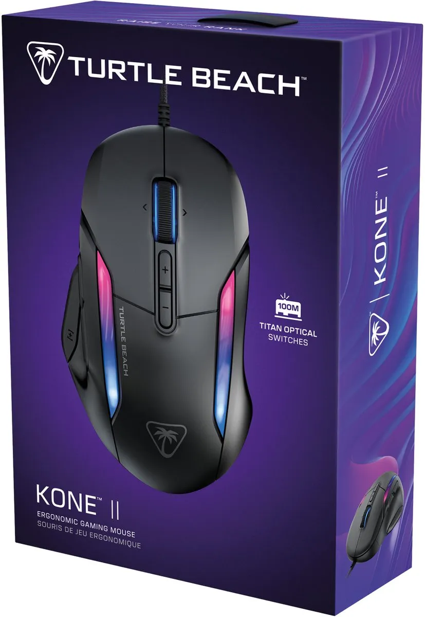 Turtle Beach Kone II TURA45.BX.GANA Gaming Muis - Zwart