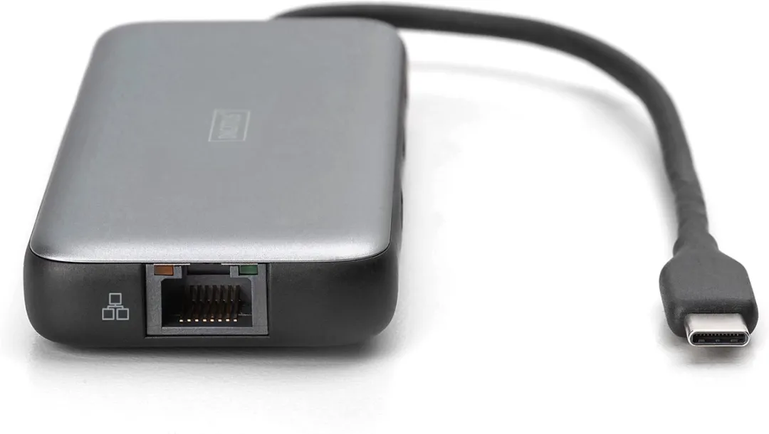 Digitus DA-70914 USB-C Dockingstation - Grijs/Zwart