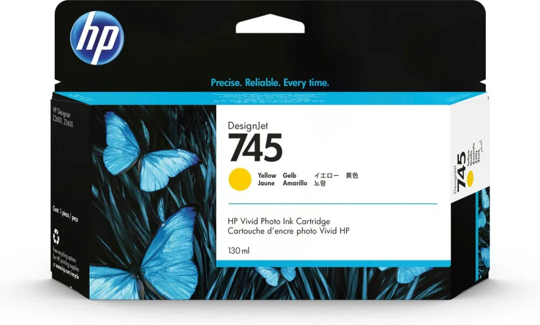 HP 745 Inktcartridge Geel - 130ml