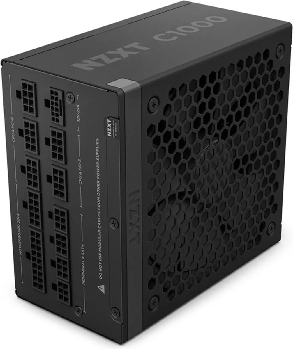 NZXT C1000 Gold ATX 3.1 Voeding 1000W - Zwart