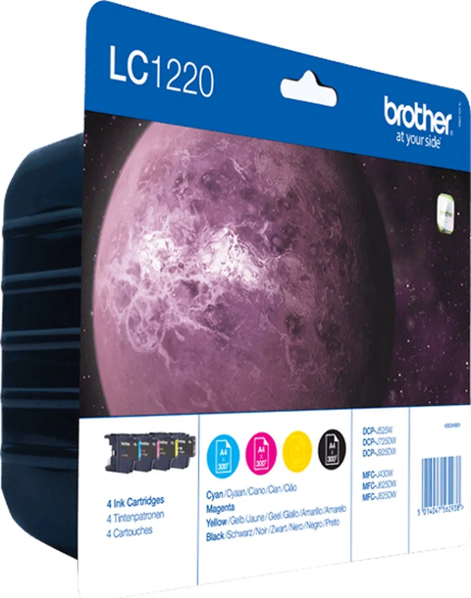 Brother LC-1220VALBPDR Inktcartridge - 4 Kleuren - afbeelding 2 van 6
