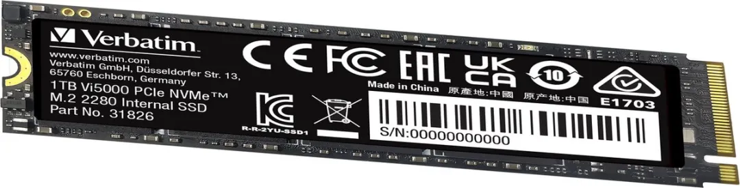Verbatim Vi5000 31826 M.2 PCIe NVMe SSD 1TB
