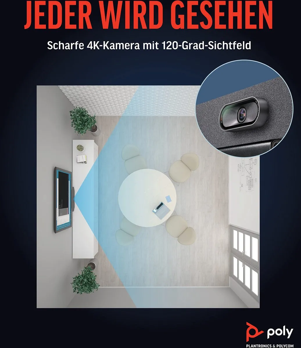 Poly Videocamera 2200-69390-101 - Zwart