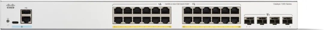 Cisco Catalyst C1300-24FP-4G Netwerkswitch - 24 PoE-poorten - 128 Gbps - afbeelding 6 van 6