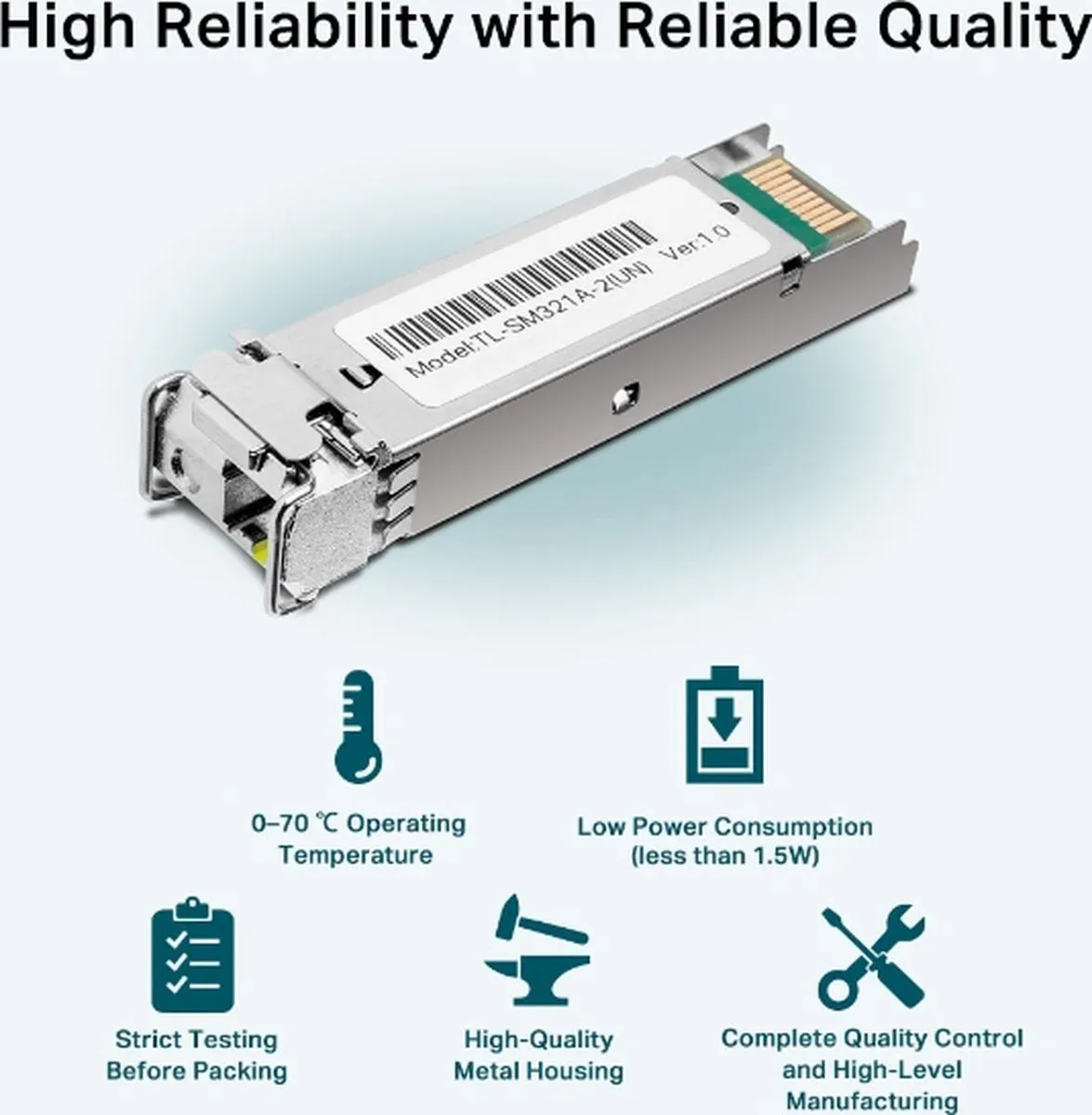 TP-Link TL-SM321A SFP Transceiver 1250Mbit/s - Metallic