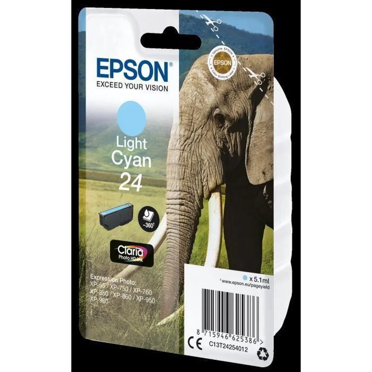 Epson C13T24224010 Inktcartridge - Cyaan - 360 pagina's