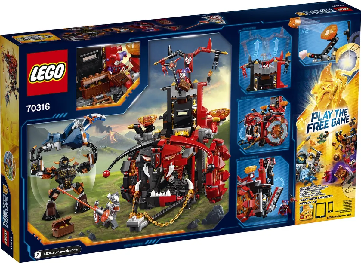 LEGO NEXO KNIGHTS Jestro’s Evil Mobile 70316 - 658 Stukken