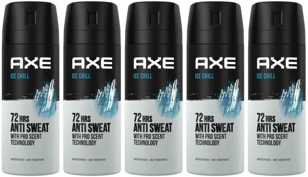 Axe Ice Chill DRY Deo Spray 750ml - 5 Stuks