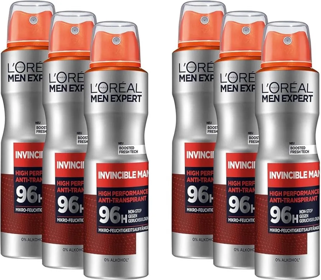 L'Oréal Men Expert Deospray Invincible Man 150ml - 6 Stuks