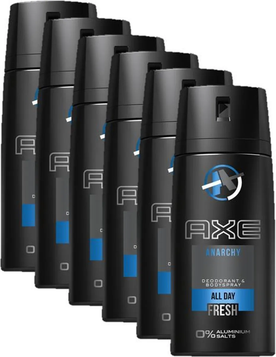 Axe Deodorant Spray Anarchy 150ml - 6 Stuks