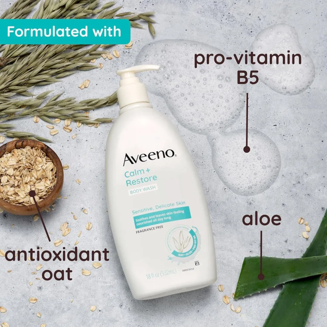 Aveeno Calm + Restore Dagelijkse Body Wash 532ml