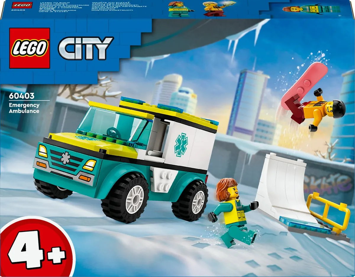 LEGO City Ambulance en Snowboarder 60403