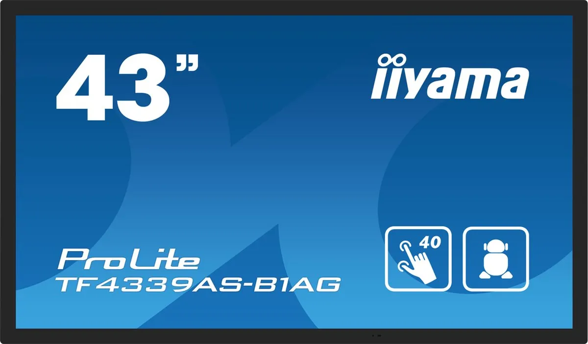 iiyama TF4339AS-B1AG Touchscreen Monitor 4K 42.5" - Zwart - afbeelding 6 van 6