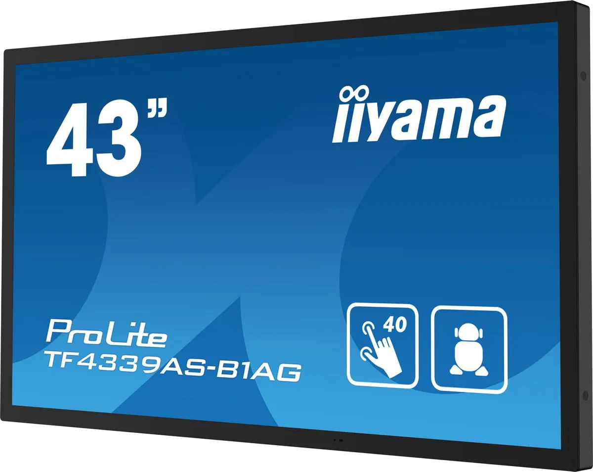 iiyama TF4339AS-B1AG Touchscreen Monitor 4K 42.5" - Zwart
