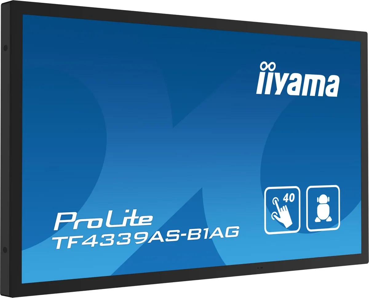 iiyama TF4339AS-B1AG Touchscreen Monitor 4K 42.5" - Zwart